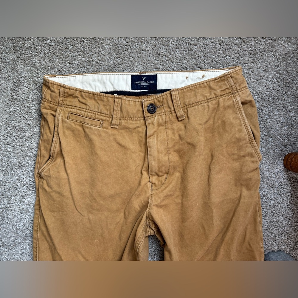 American Eagle Outfitters Relaxed Straight Khaki Pant - Picture 5 of 13